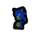 Dark Sonic Meme Keychain