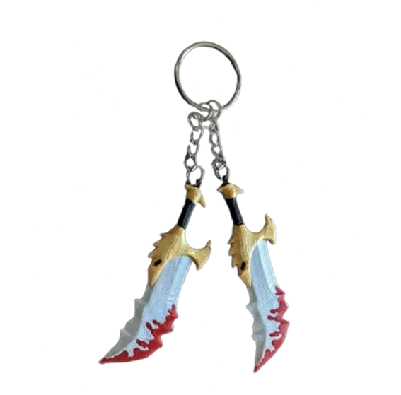 Kratos Chaos Blades Keychain