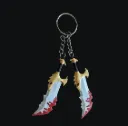 Kratos Blades of chaos Keychain