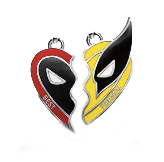 Deadpool & Wolverine Bestfriends Necklace / Keychain
