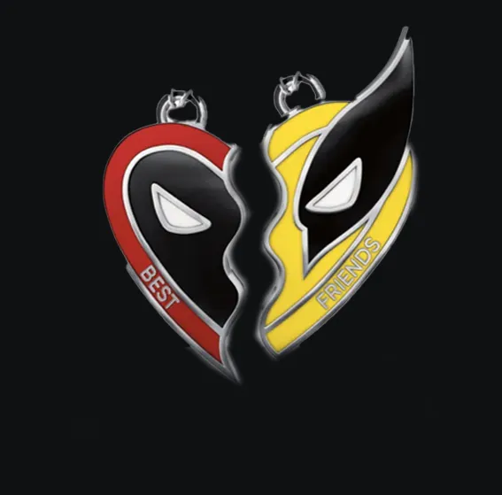 Deadpool & Wolverine Bestfriends Necklace / Keychain