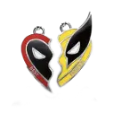 Deadpool & Wolverine Bestfriends Necklace / Keychain