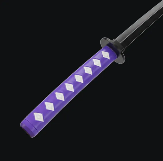 Nidai Kitetsu Collapsing Katana – One Piece (Wano Purple)