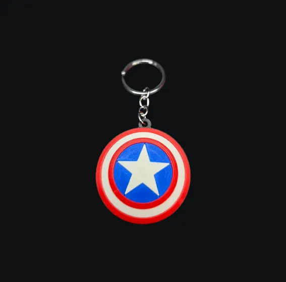 Captain America Shield Keychain