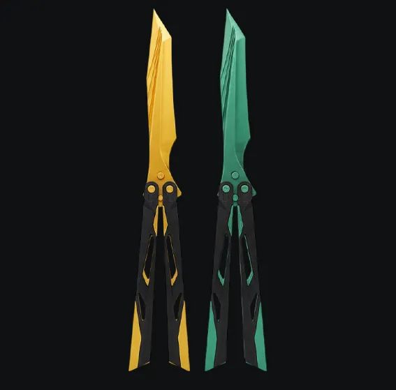 Delta Force Butterfly Knife Shadow Blade (Monochromatic, Yellow)