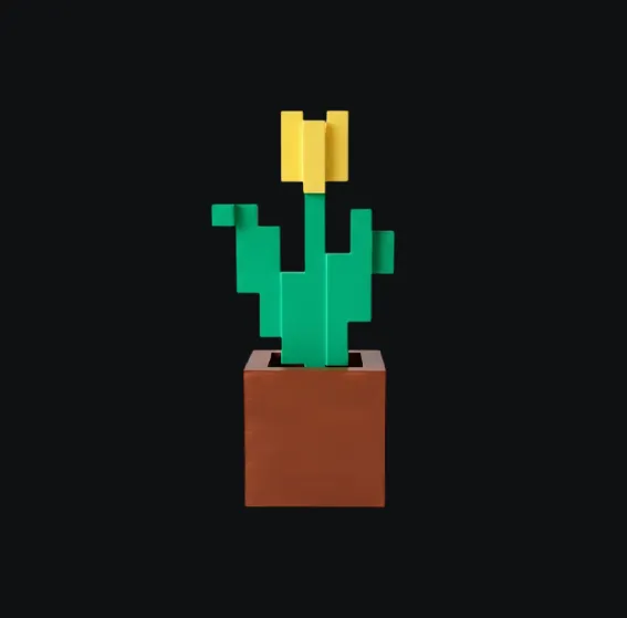 Minecraft Tulip Flower in Pot