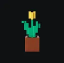 Minecraft Tulip Flower in Pot