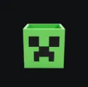Minecraft Creeper Head Desk Organizer