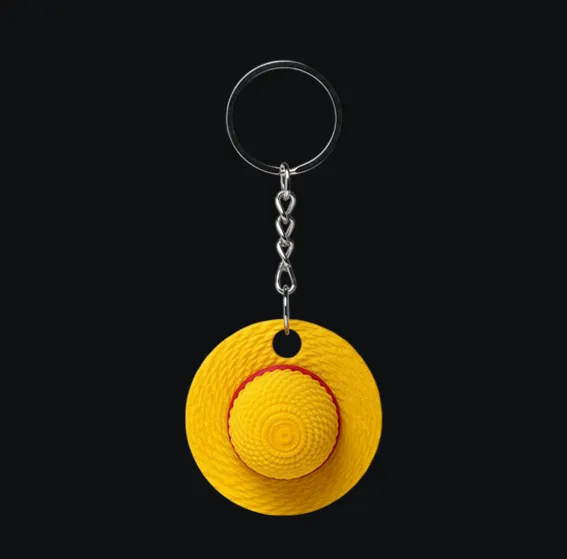 Luffy's Straw Hat Keychain