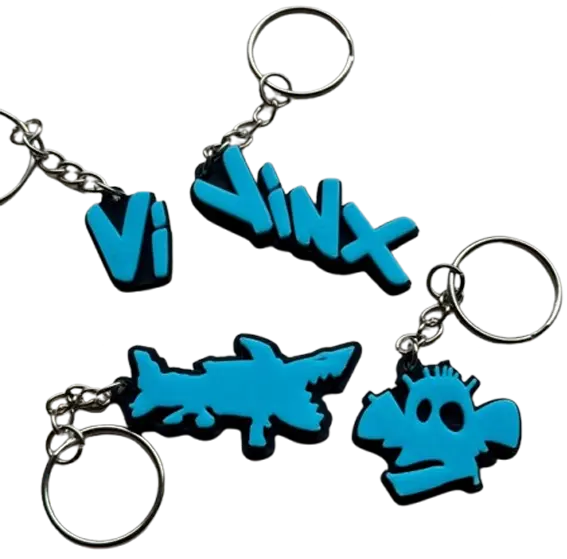 Vi & Jinx Duo LOL Keychains