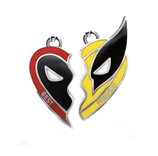 Deadpool & Wolverine Bestfriends Necklace / Keychain